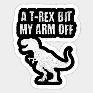 Funny Arm Amputee Dinosaur T-Rex Sticker